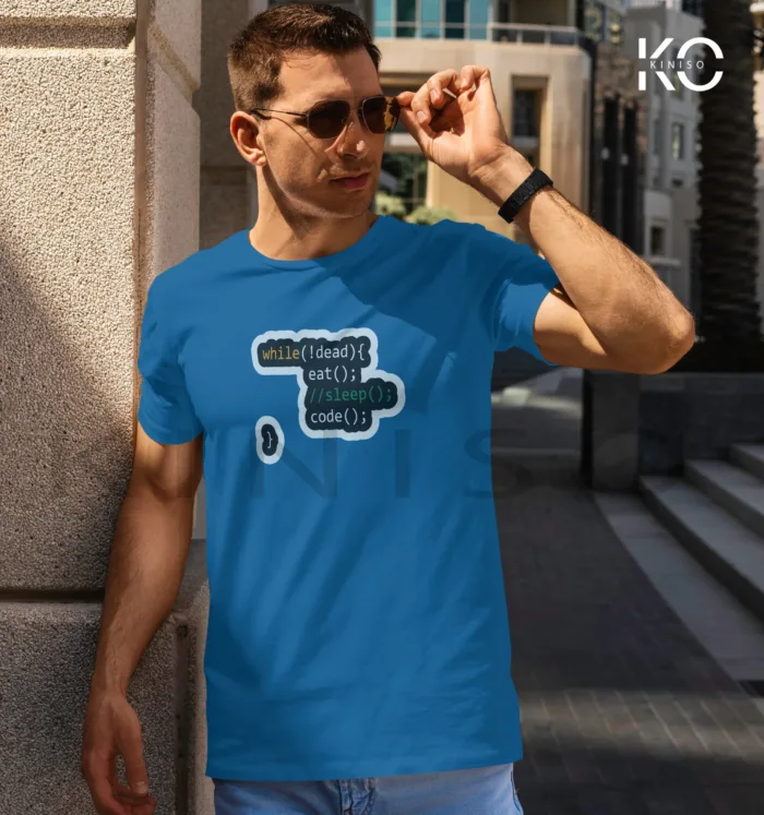 Engineer T-Shirt for men - While Not Dead Printed Half Sleeve Street-Wear - Image 7
