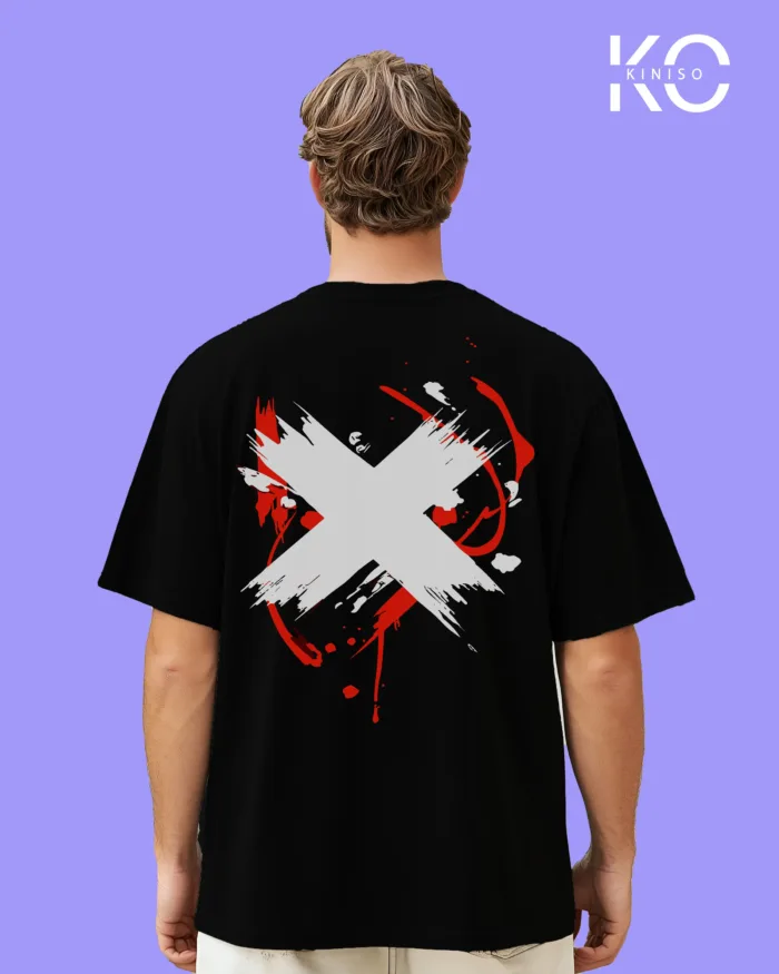 Graffiti Printed T-Shirts with X Cross in Blood for Music Lovers - Image 16