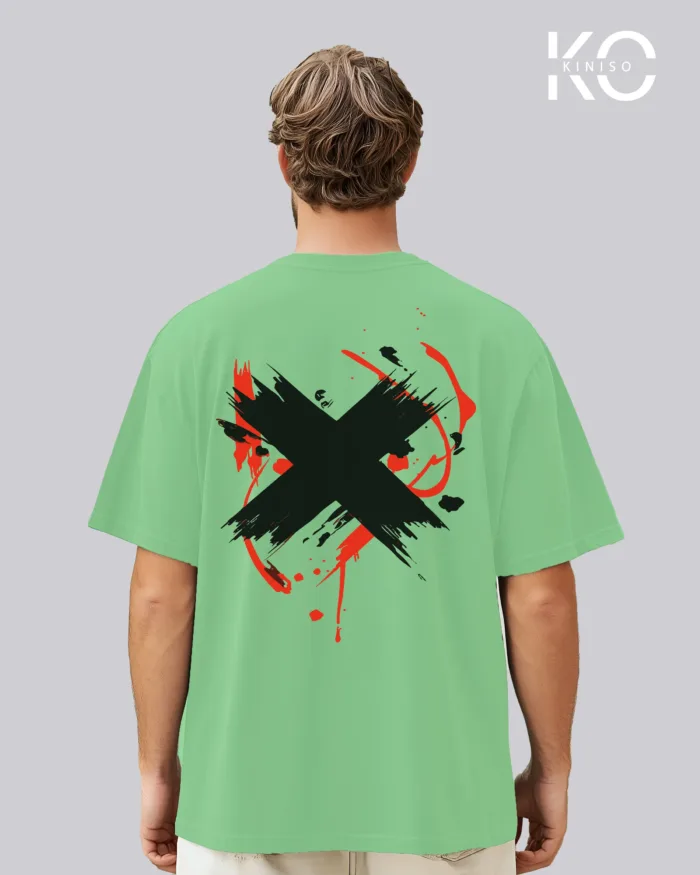Graffiti Printed T-Shirts with X Cross in Blood for Music Lovers - Image 12