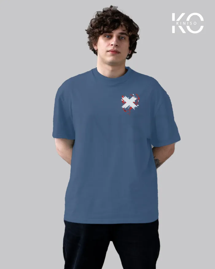 Graffiti Printed T-Shirts with X Cross in Blood for Music Lovers - Image 7