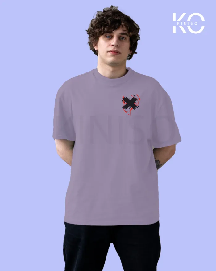 Graffiti Printed T-Shirts with X Cross in Blood for Music Lovers - Image 6