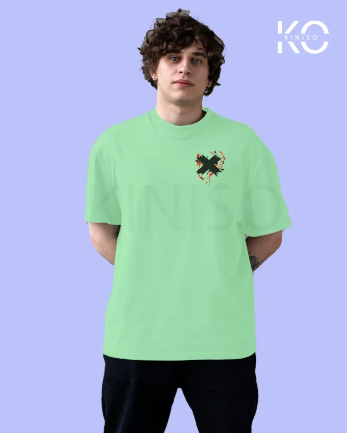 Graffiti Printed T-Shirts with X Cross in Blood for Music Lovers - Image 4