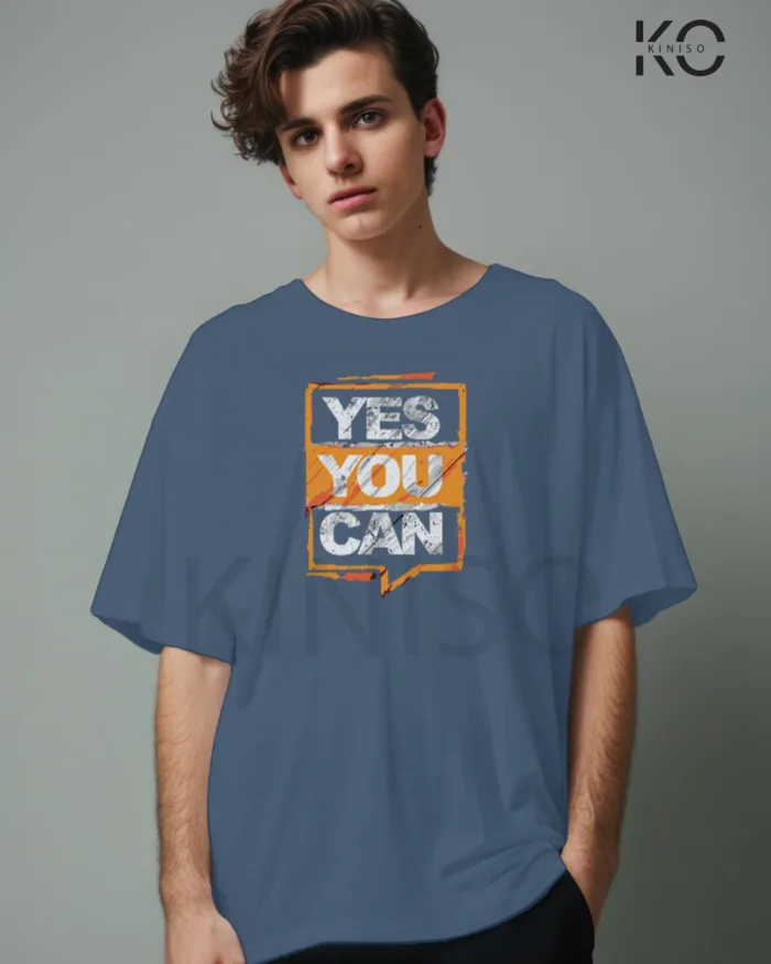 Yes you can Printed Gym themed T-Shirt for Men