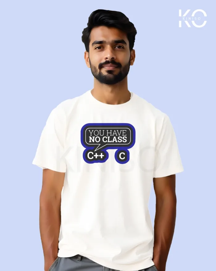 Engineer Printed T-Shirt with You Have no Class Design - Image 3