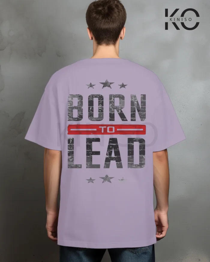 Stylish t shirt for gym with Born to lead printed for males - Image 13
