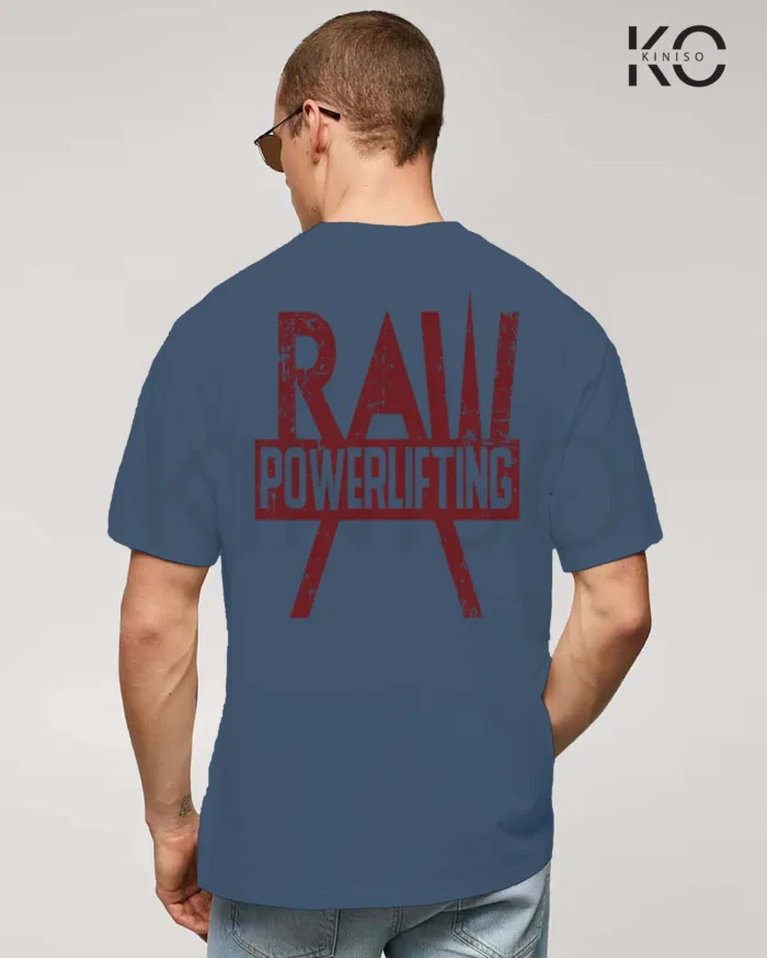 Gym t shirt for men with Raw Power Lifting Design printed - Image 13