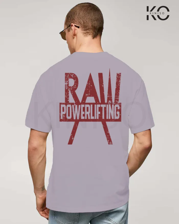 Gym t shirt for men with Raw Power Lifting Design printed