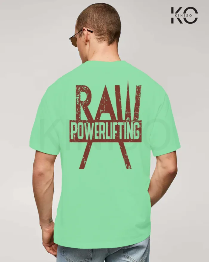 Gym t shirt for men with Raw Power Lifting Design printed - Image 9