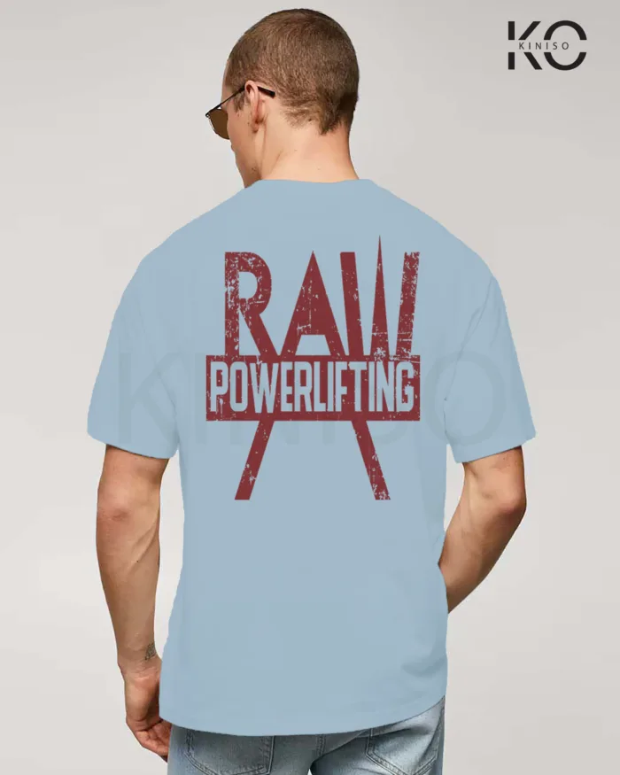 Gym t shirt for men with Raw Power Lifting Design printed - Image 7