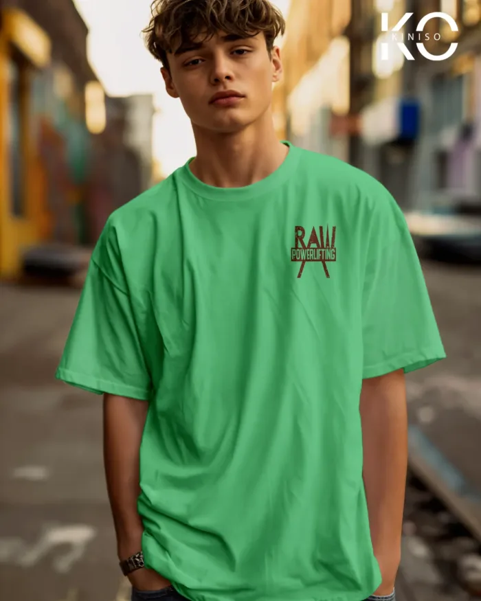 Gym t shirt for men with Raw Power Lifting Design printed - Image 10