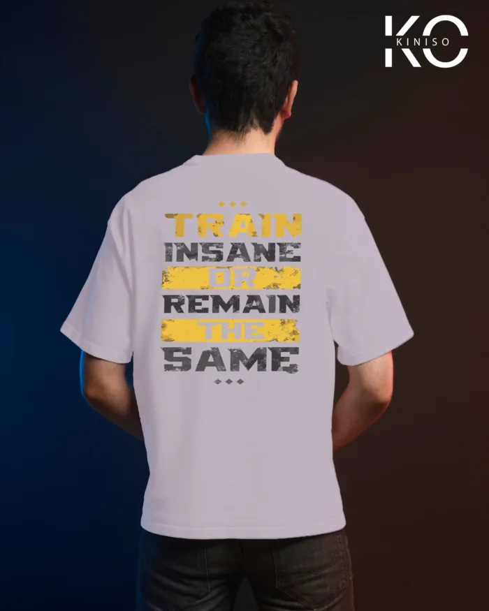 T-shirt for gym with Train insane Design printed for men - Image 15