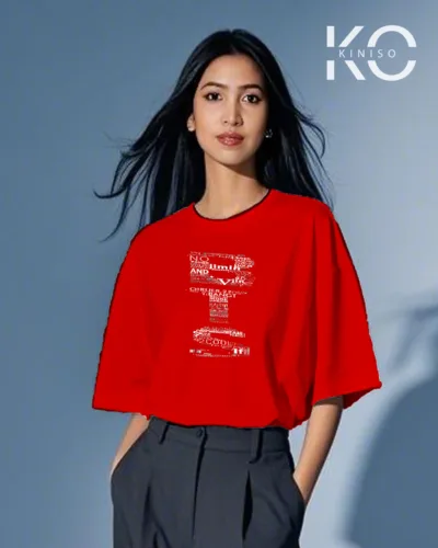 BTS Text Red