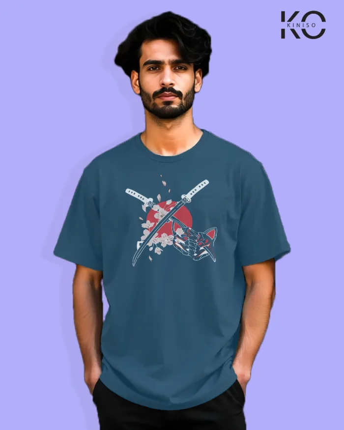 Demon Slayer Anime T-Shirt  - Double Sword - In Bangladesh - Image 14