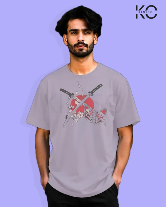 Demon Slayer Anime T-Shirt  - Double Sword - In Bangladesh - Image 13