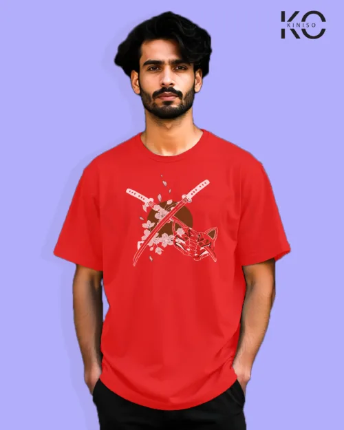 Demon Slayer Anime Double Sword Red