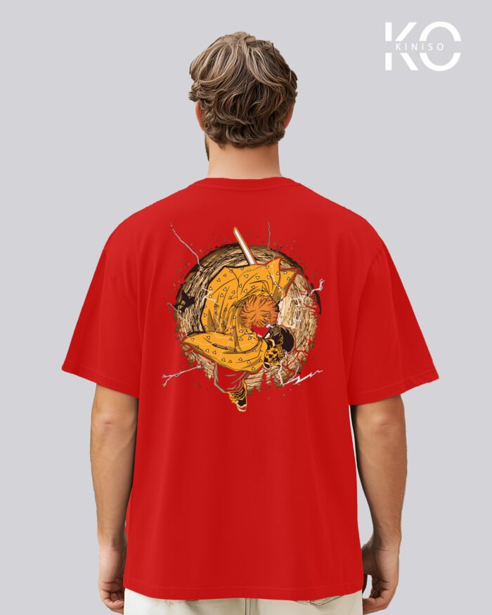 Demon Slayer Anime T-Shirt  - Zenitsu Agatsuma Thunderclap - In Bangladesh - Image 11