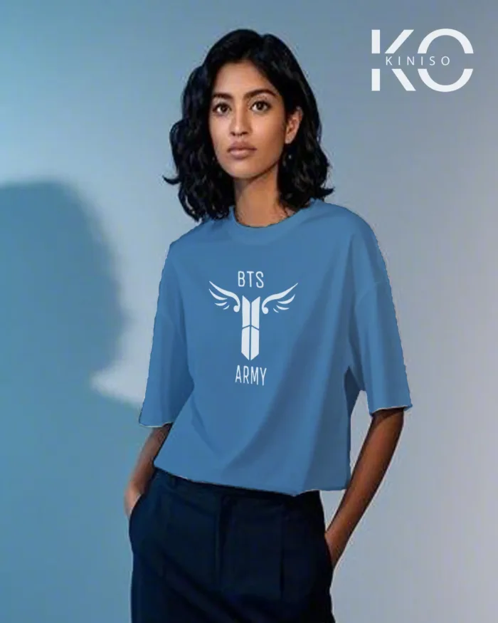 BTS Fan Apparel for ARMY Tshirt - Angel Wings - for Women in Bangladesh - Image 16