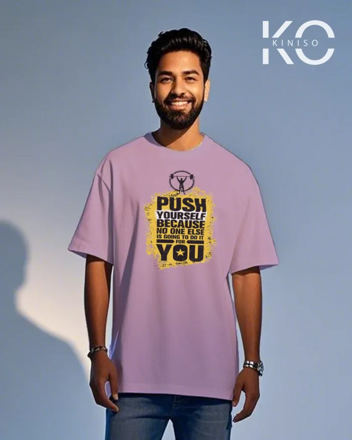 Drop shoulder Stylish Gym t-shirt with Go away printed for men - Image 6