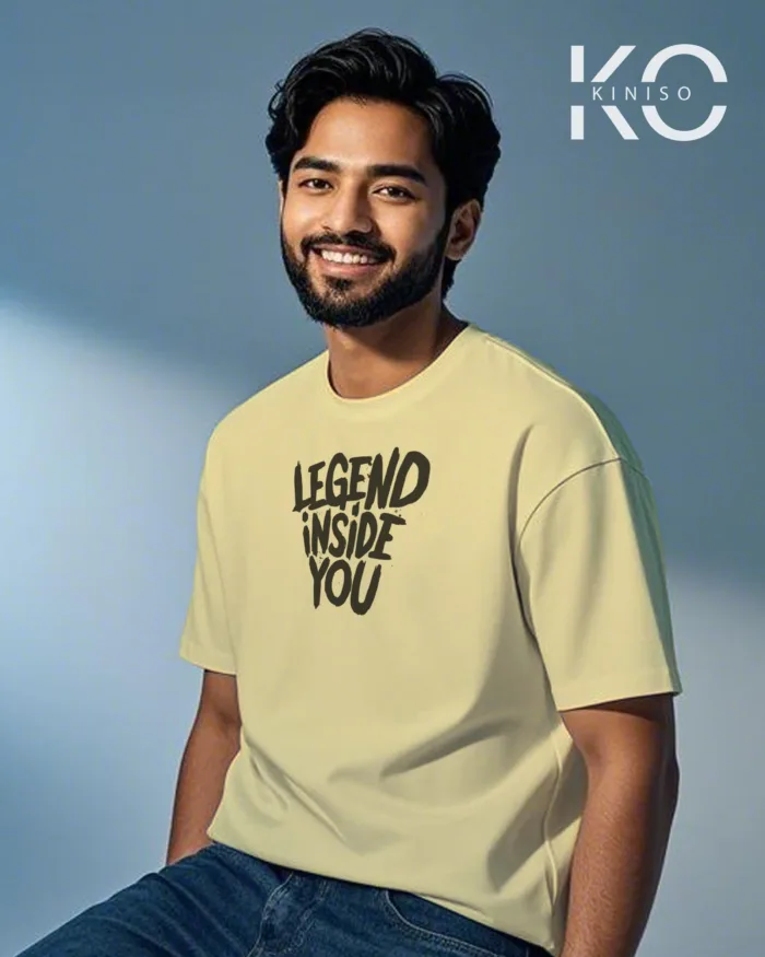 T shirt gym with Legend Inside You Design printed for men - Image 6