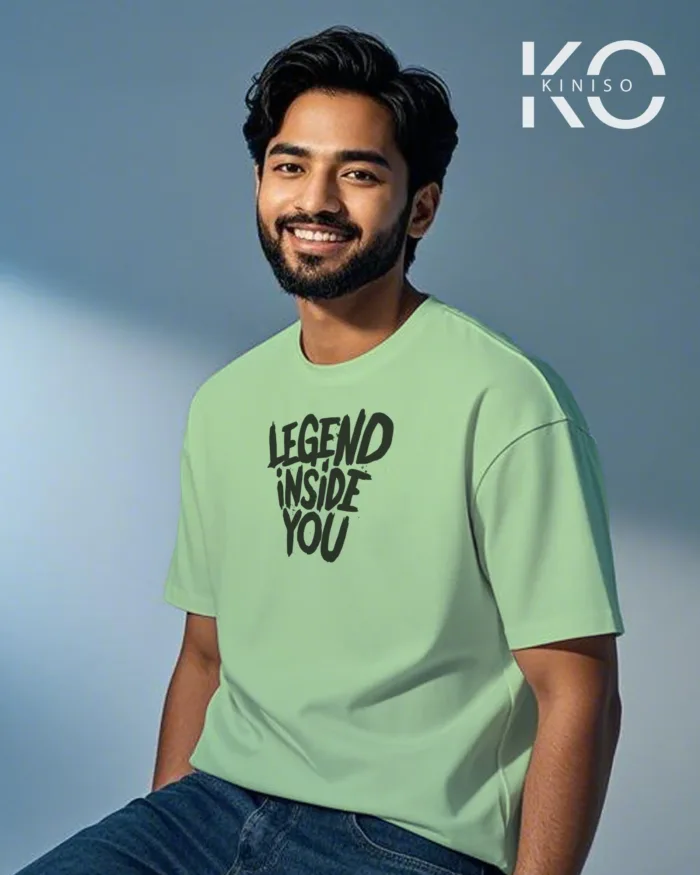 T shirt gym with Legend Inside You Design printed for men - Image 5
