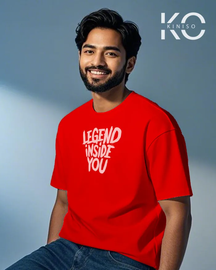 T shirt gym with Legend Inside You Design printed for men - Image 3