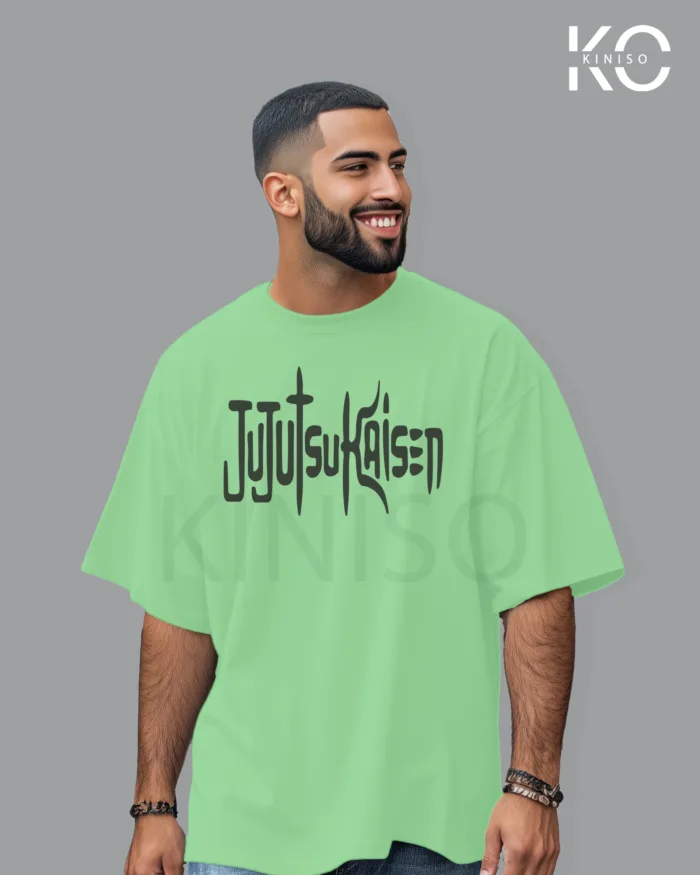 Jujutsu Kaisen Anime drop shoulder Tshirt for Men - demon dogs hand sign- in Bangladesh - Image 5