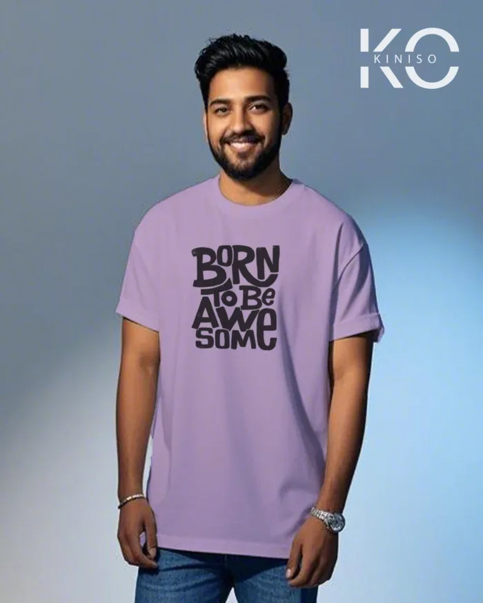 Gym t shirt for men with Born to be Awesome Design printed