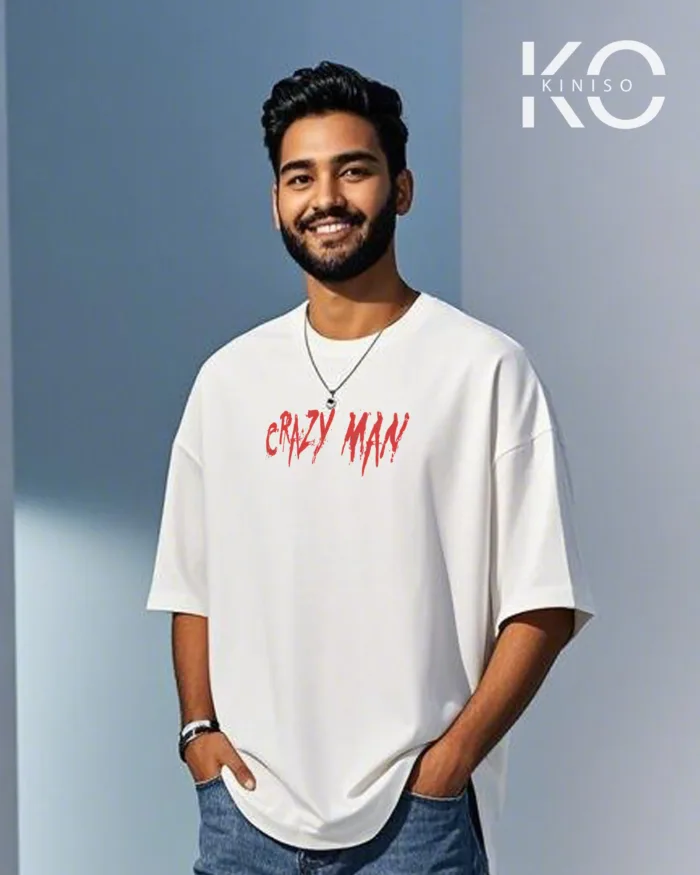 T-shirts for gym with Carzy Man printed for men - Image 2