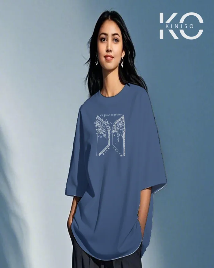 BTS Army Grow Together Printed K-pop T-Shirt for Women - Image 5
