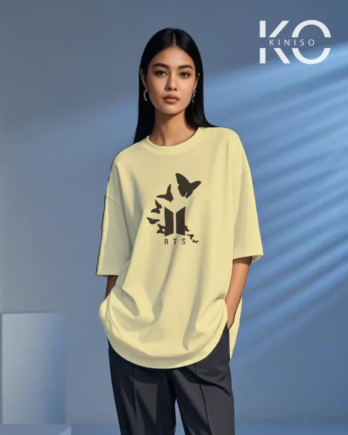 BTS Butterfly Design K-pop tees for Women - Image 3