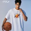 Basketball Themed T-Shirts with Basketball Dots Print for Men - Image 7