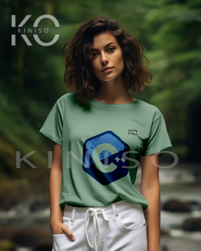 Round Neck Half Sleeve T-Shirt for Women - Engineer - C++