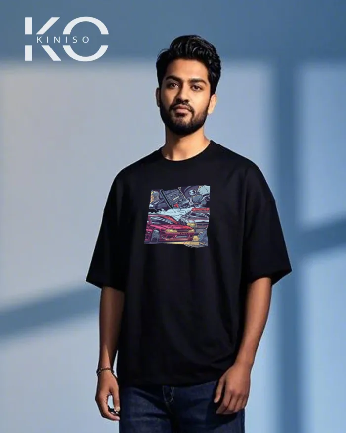Graphic cars t shirts for men with Ford Car Clash Design Print - Image 8