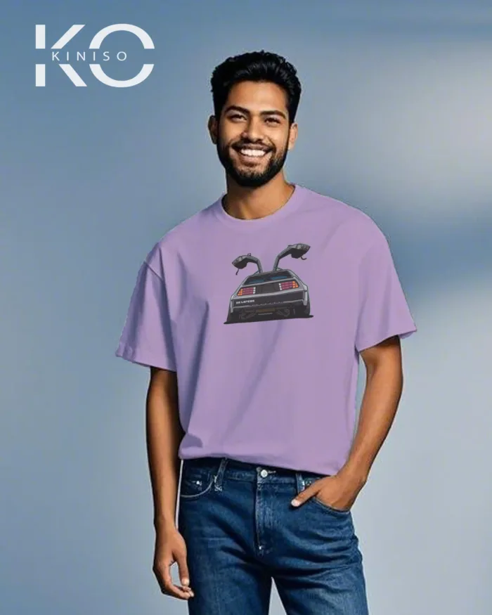 Graphic car t-shirts for men with Car Gate Open Style Printed
