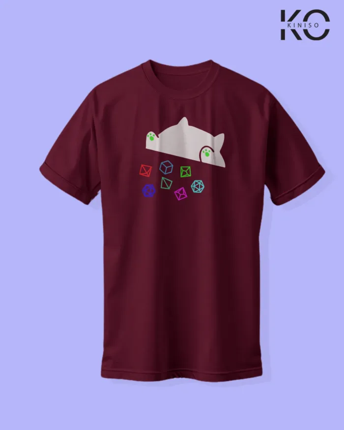 Cat Graphic T-Shirt with Cats Playing Design for Kitty Lover - Image 8