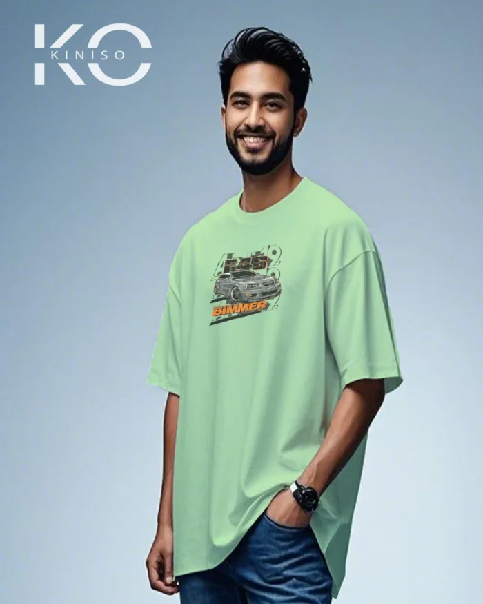 Graphic vehicle t shirts for males with E46 Bimmer Design - Image 8