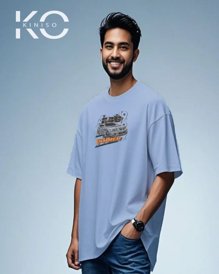 Graphic vehicle t shirts for males with E46 Bimmer Design - Image 7