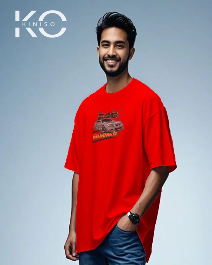 Graphic vehicle t shirts for males with E46 Bimmer Design - Image 6