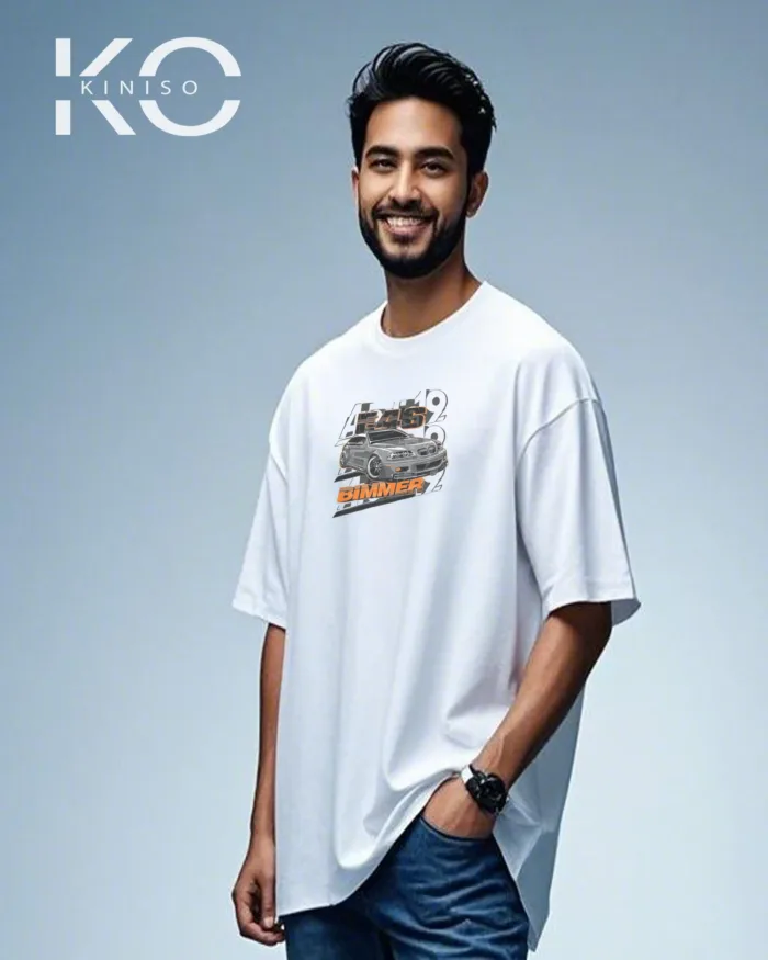 Graphic vehicle t shirts for males with E46 Bimmer Design - Image 5