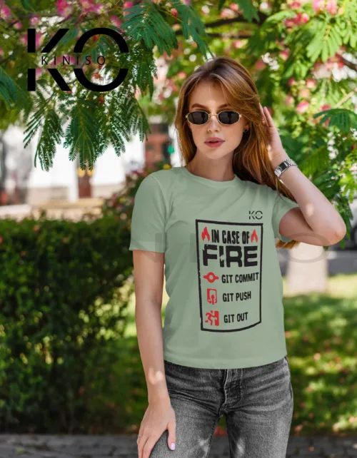 Fire Git Out White Green 1
