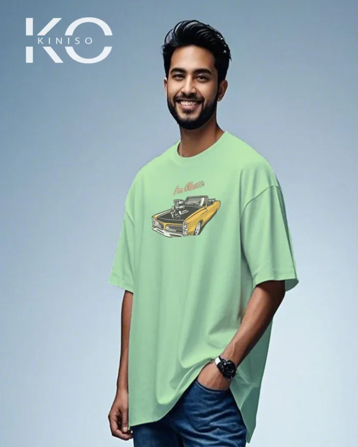Graphic car racing t shirt for males with I am Classic Design - Image 8