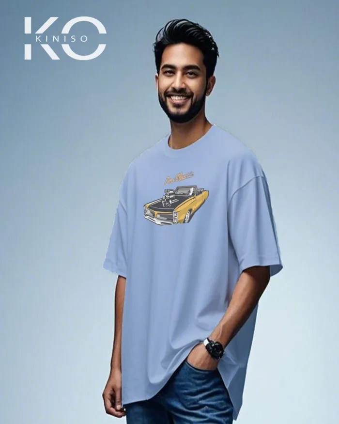 Graphic car racing t shirt for males with I am Classic Design - Image 7
