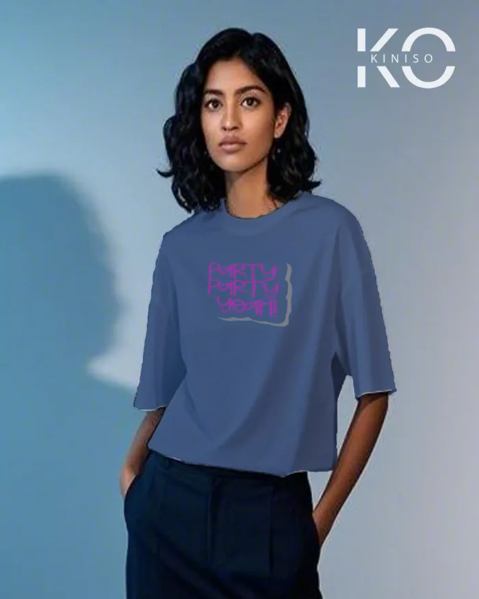 K-pop T-shirt with Party Party Yeah Design for Women - Image 3
