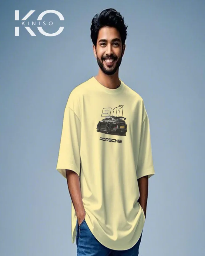 Graphic car t shirts for guys with Porsche 911 Print - Image 2