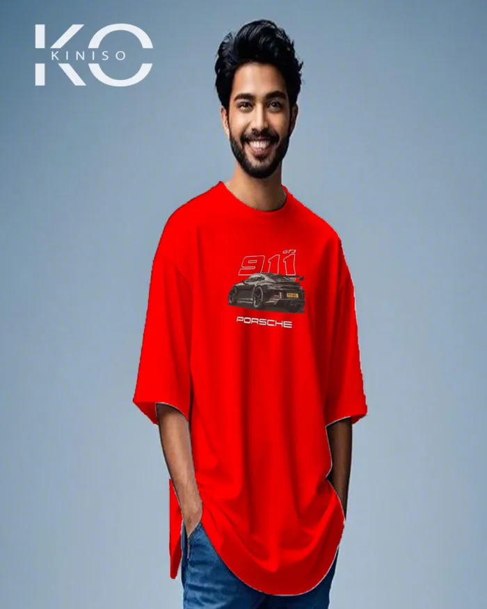 Graphic car t shirts for guys with Porsche 911 Print - Image 7
