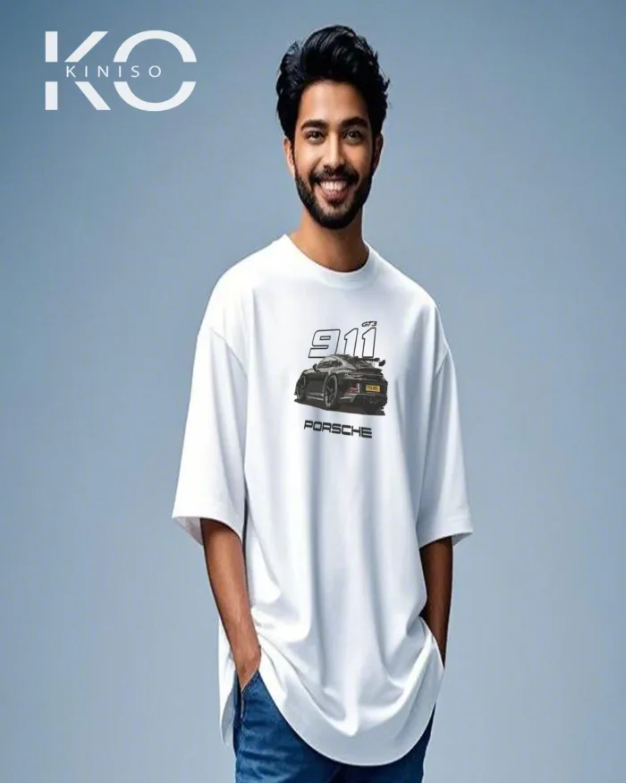 Graphic car t shirts for guys with Porsche 911 Print - Image 6
