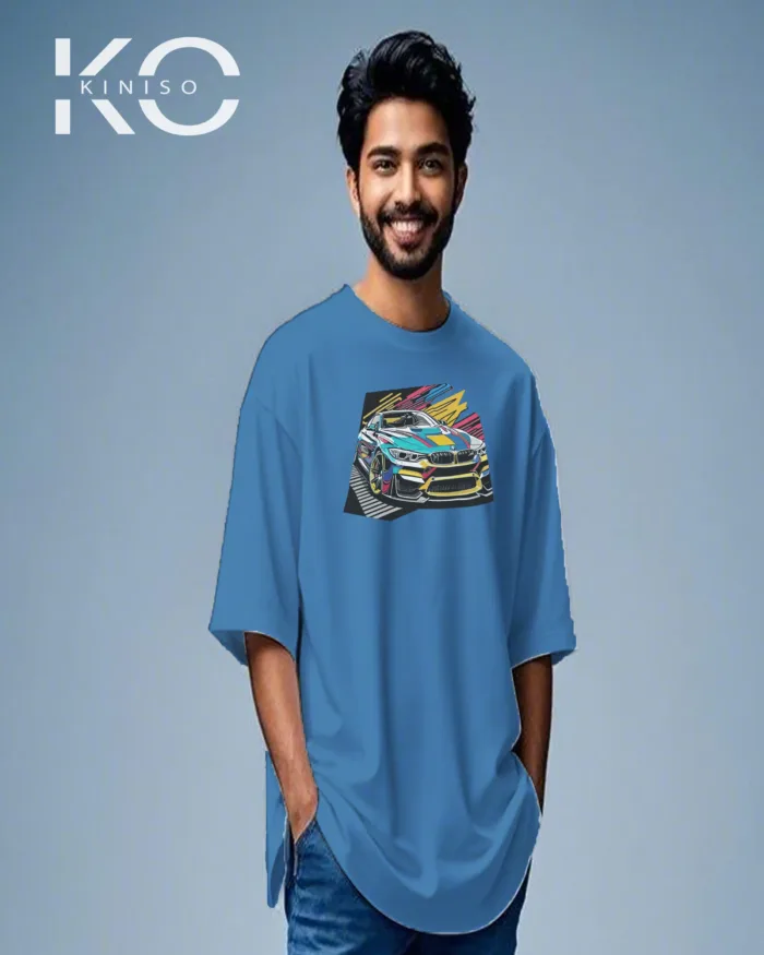 Car t shirts men for guys with Racing Car Graffiti Design - Image 5