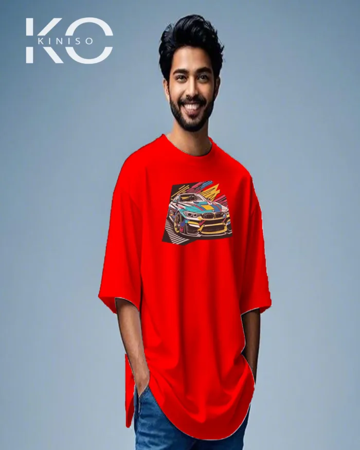 Car t shirts men for guys with Racing Car Graffiti Design