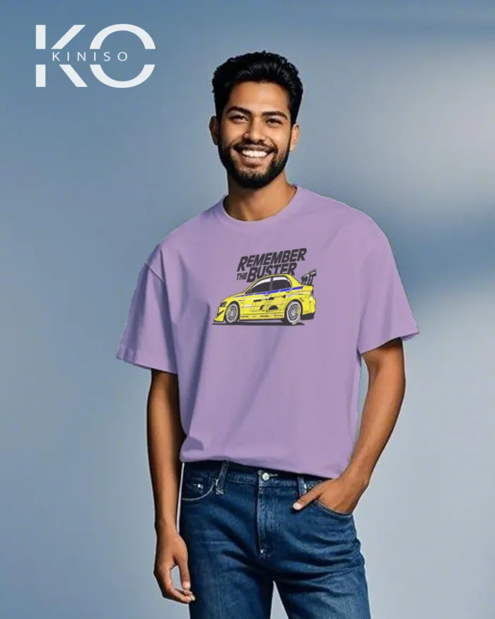 Vehicle t shirt for men with Remember The Buster Design