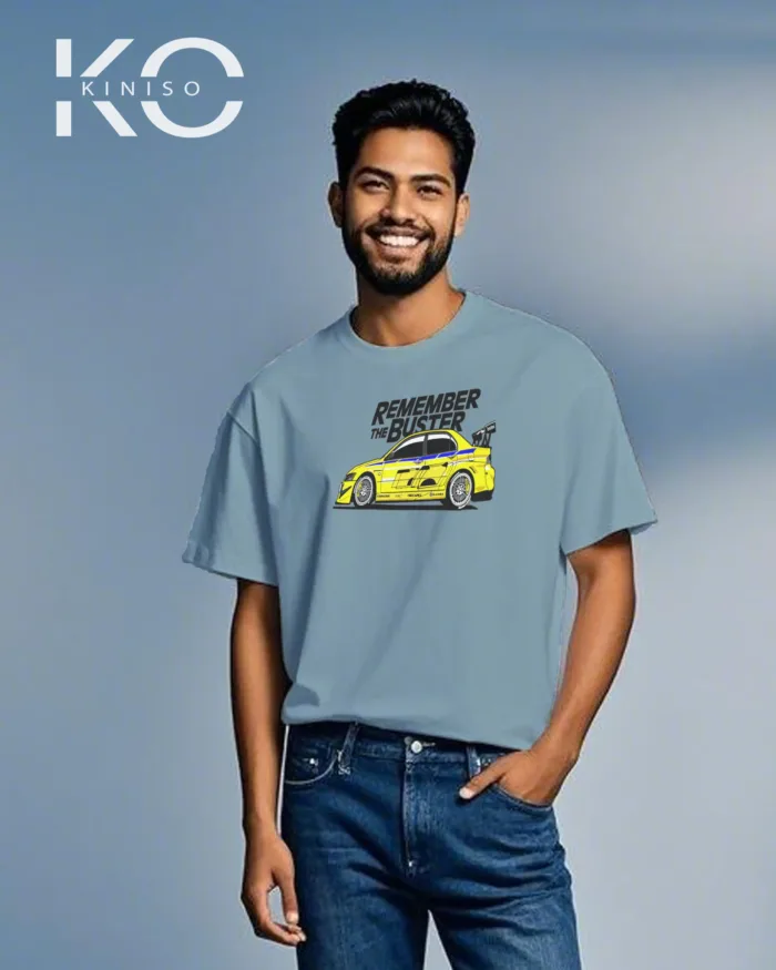 Vehicle t shirt for men with Remember The Buster Design - Image 8